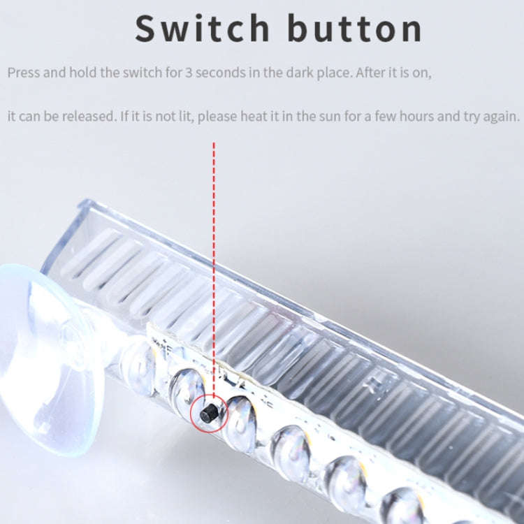 Wiring Free Rear Window Solar LED Sensor Car Warning Light(Red)