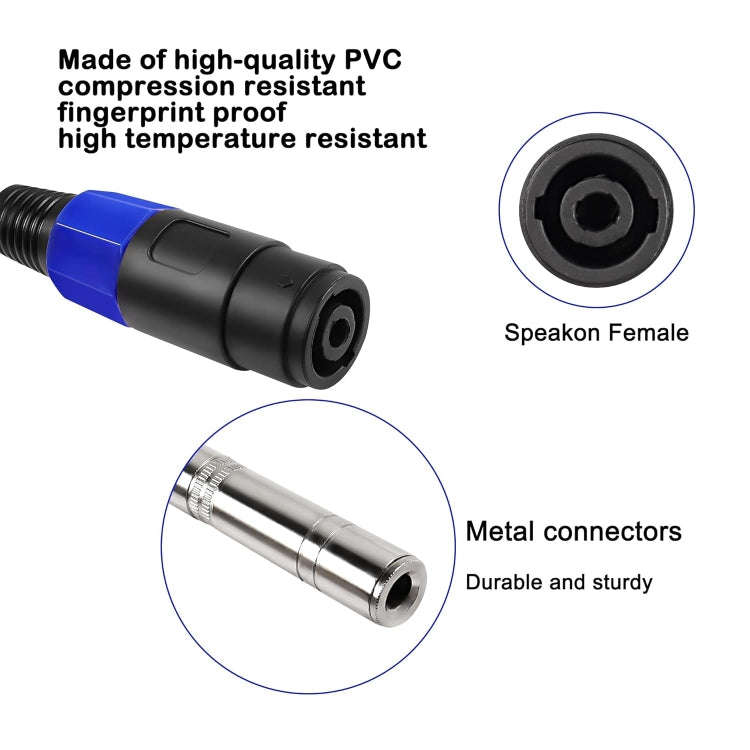 4 Core Ommus Female To 6.35mm Female Audio Cable(0.3m)