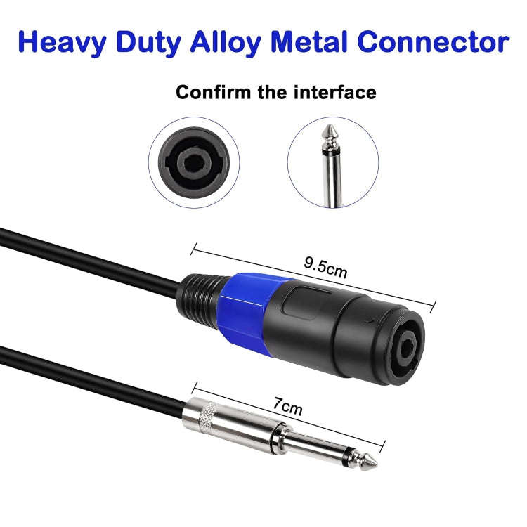 4 Core Ommus Female To 6.35mm Male Audio Cable(0.3m)