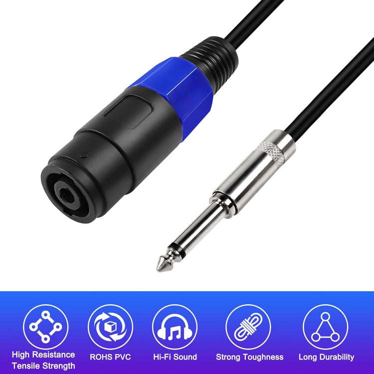 4 Core Ommus Female To 6.35mm Male Audio Cable(0.3m)