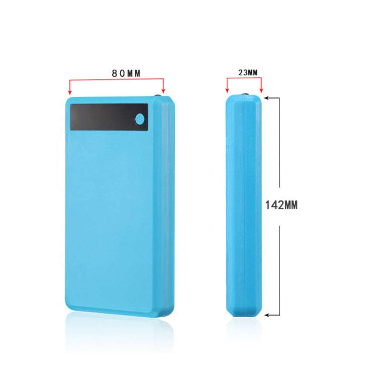 Q6 Removable 6 Sections 18650 Battery Box Charger Case, Style: Flash/Fast Charge(Blue)