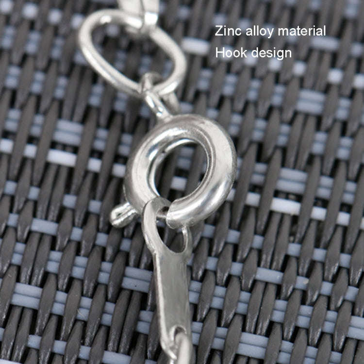 Metal Chain Round Expansion Mirror Glass Lens Necklace Magnifier(Gold)