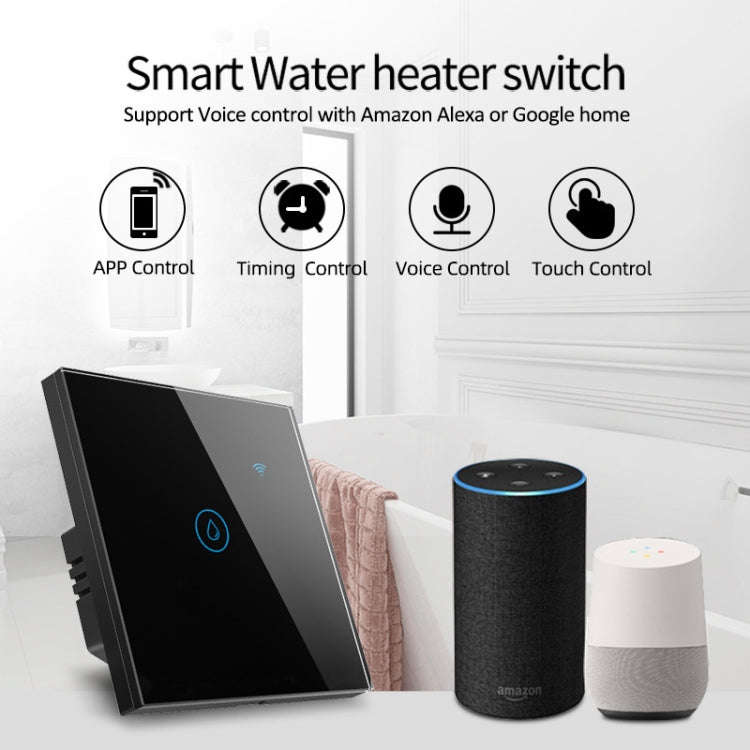Tuya ZigBee 40A Smart High Power Water Heater Light Air Conditioner Switch Time Voice Remote Cont...