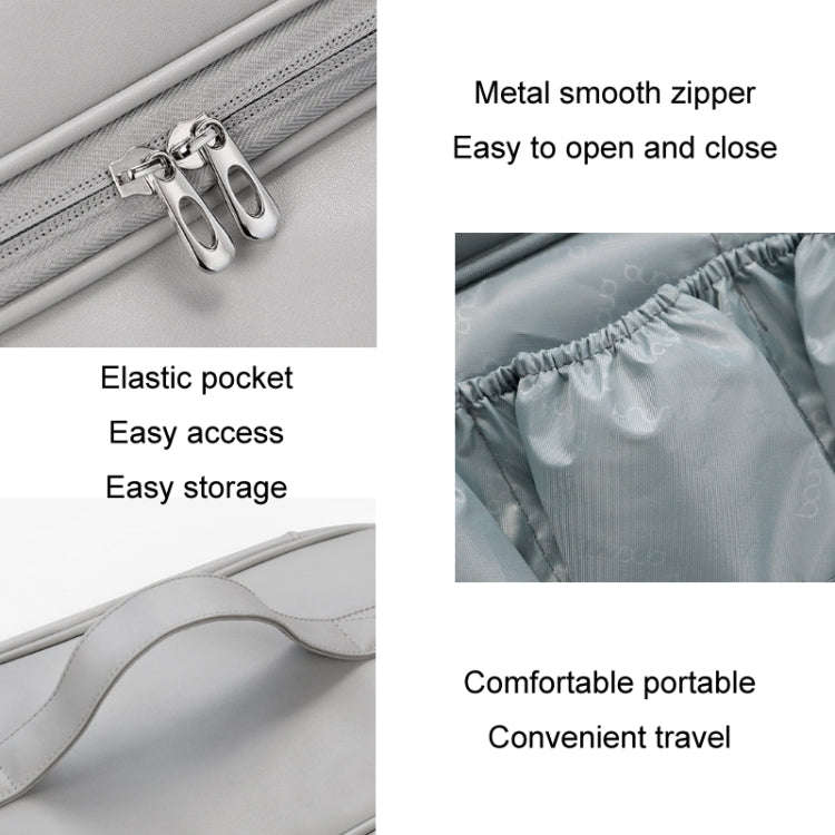 Baona BN-DS006 for Dyson Airwrap Multifunctional PU Leather Storage Bag(Grey)