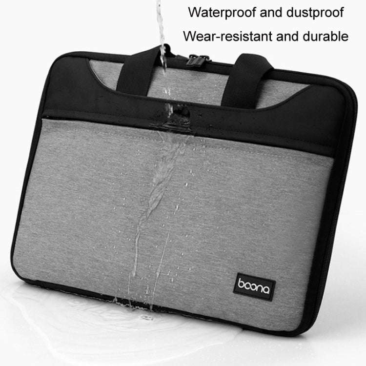 Baona BN-I003 Oxford Cloth Full Open Portable Waterproof Laptop Bag, Size: 13/13.3 inches(Grey)