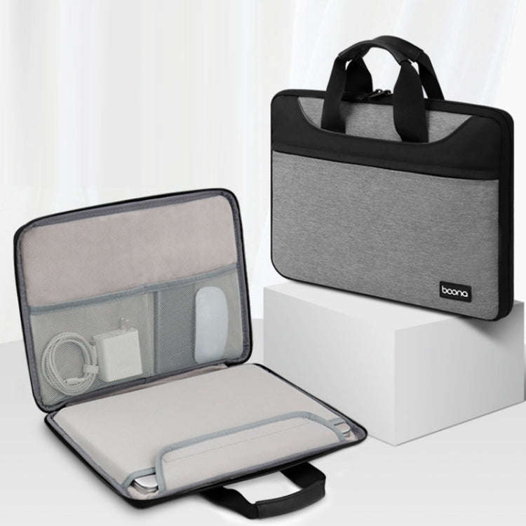 Baona BN-I003 Oxford Cloth Full Open Portable Waterproof Laptop Bag, Size: 13/13.3 inches(Grey)
