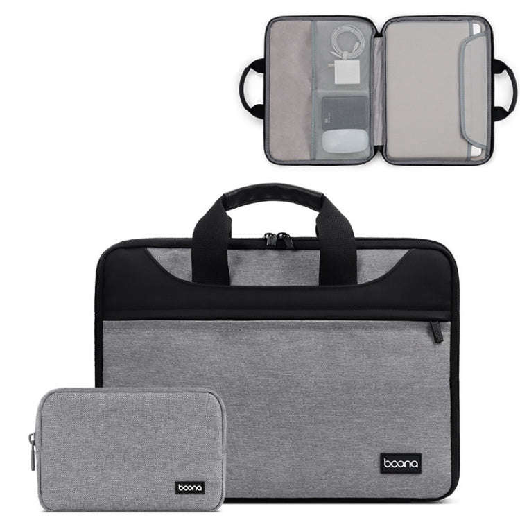 Baona BN-I003 Oxford Cloth Full Open Portable Waterproof Laptop Bag, Size: 16/17 inches(Gray+Powe...
