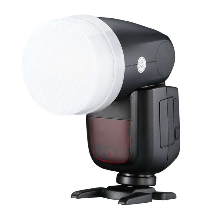 Round Light Head Universal SLR Camera Top Hot Shoe Light Soapbox, For Godox V1/AD100Pro/AD200/AD2...