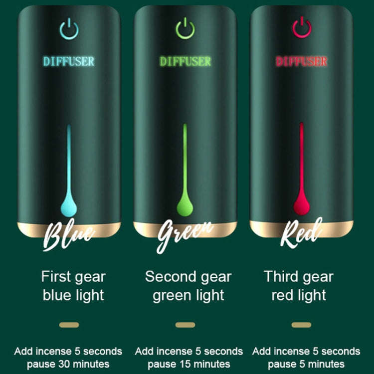 Timed Automatic Spray Air Purification Diffuser, Single Machine, No Essential Oil(2.0 Forest Green)