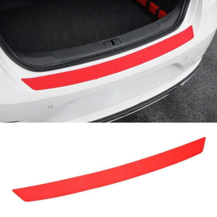 Car Trunk Anti-collision Strip Threshold Decoration Protection Sticker(Rhombus Red)