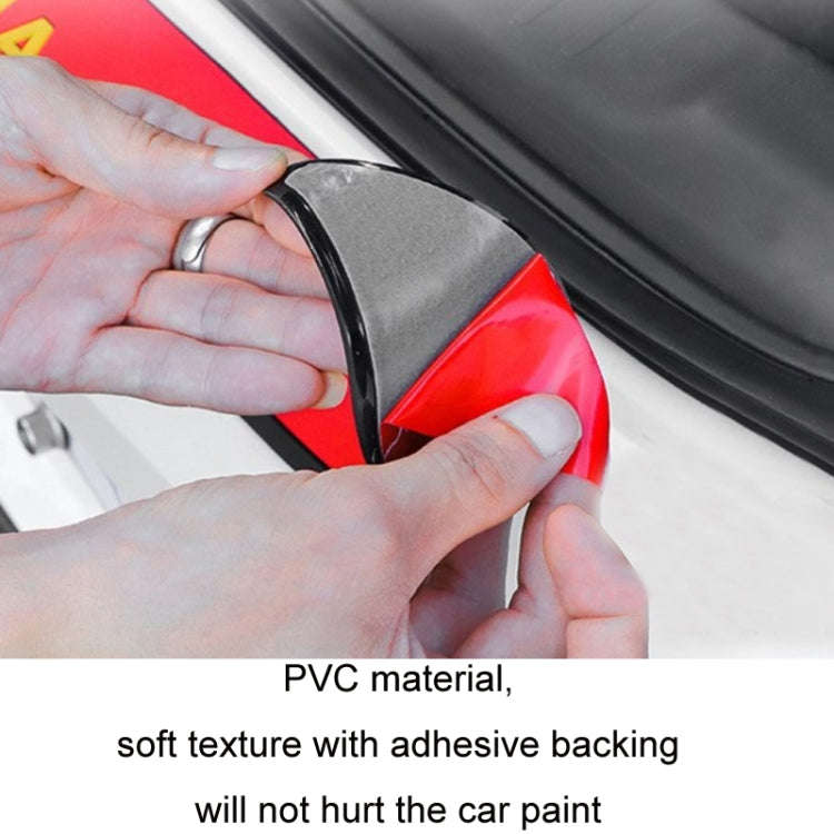 Car Trunk Anti-collision Strip Threshold Decoration Protection Sticker(British Red)