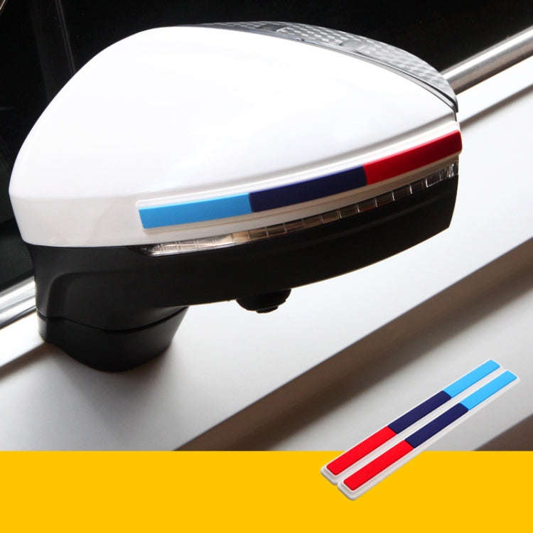 Car Rearview Mirror Door Side Decoration Anti-collision Rubber Strips(Three Color White Edge)