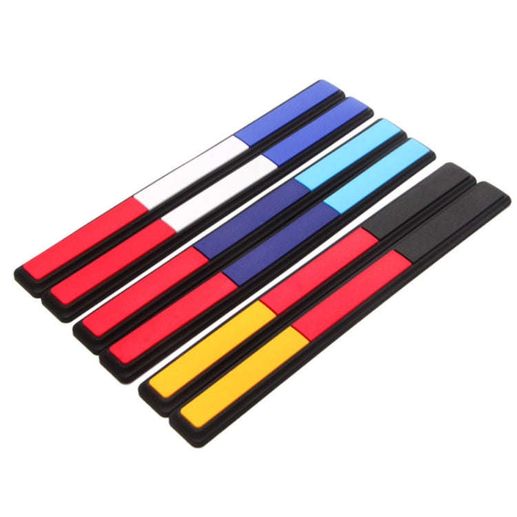 Car Rearview Mirror Door Side Decoration Anti-collision Rubber Strips(Three Color Black Edge)