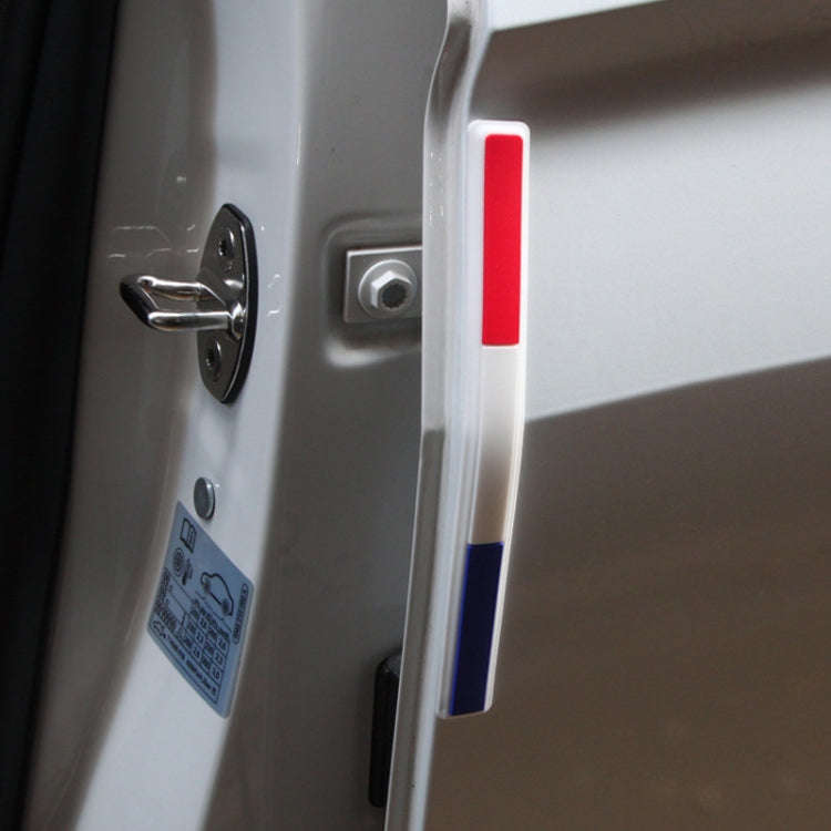 Car Rearview Mirror Door Side Decoration Anti-collision Rubber Strips(Three Color White Edge)