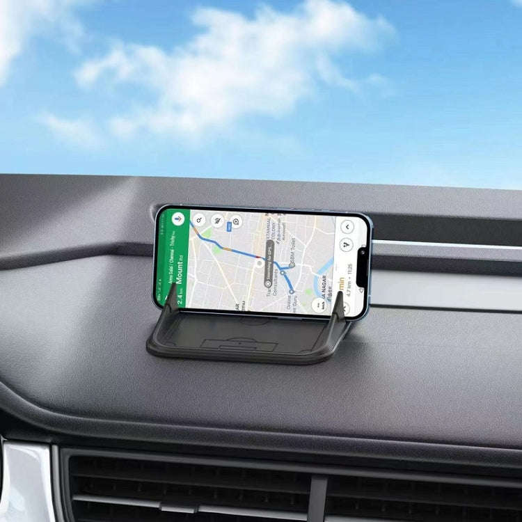 Vehicle Dashboard Mobile Phone Navigation Silicone Bracket(Black)