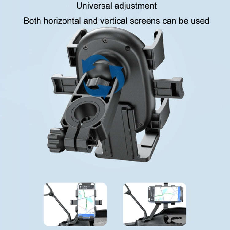 Motorcycle Navigation Riding Mobile Phone Holder(Rear View Mirror)