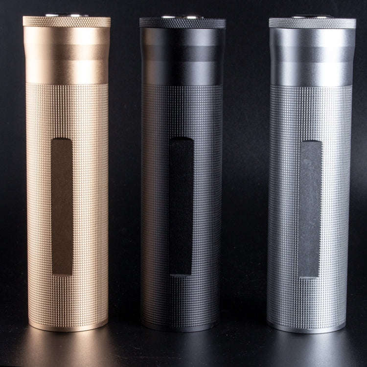 Metal Humidor Cigar Tube Humidifier Storage Bin Humidity Display(Black)