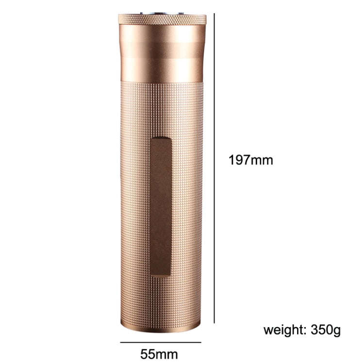 Metal Humidor Cigar Tube Humidifier Storage Bin Humidity Display(Black)