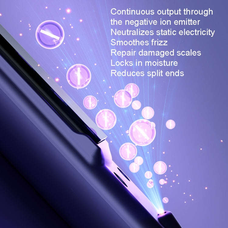 LTBEAR Negative Ion Straightening Curling Hair Wet and Dry Clipper Anti Hot Curling Iron, CN Plug...