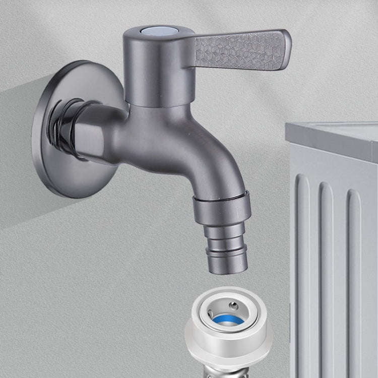 Bathroom Toilet Stainless Steel Bib Tap Wall Mounted Washing Machine Water Tap ,Spec: Medium Long...
