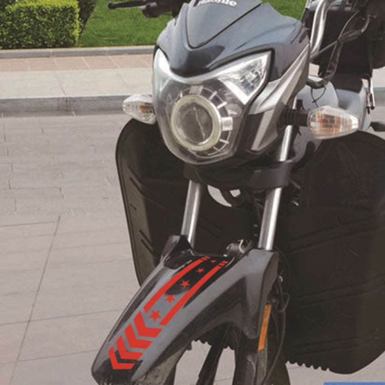 10pcs Motorcycle Car Fender Reflective Sticker Modified Decorative Waterproof Sticker Arrow Star(...