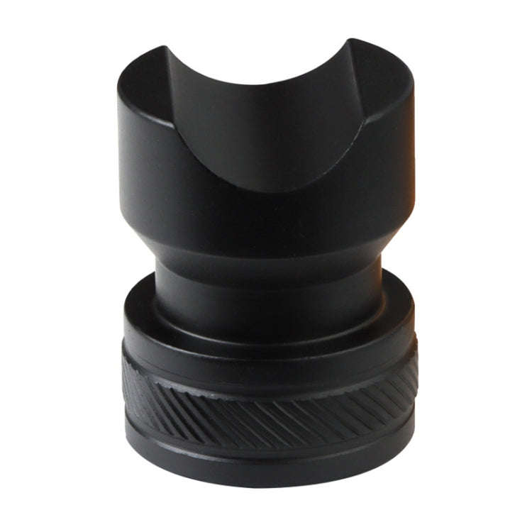 Metal Portable Cigar Holder Large Diameter Smoke Slot Non-slip Bottom(Black)