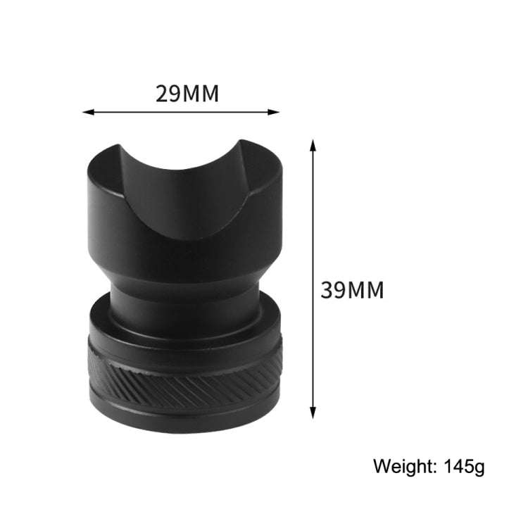 Metal Portable Cigar Holder Large Diameter Smoke Slot Non-slip Bottom(Gold)