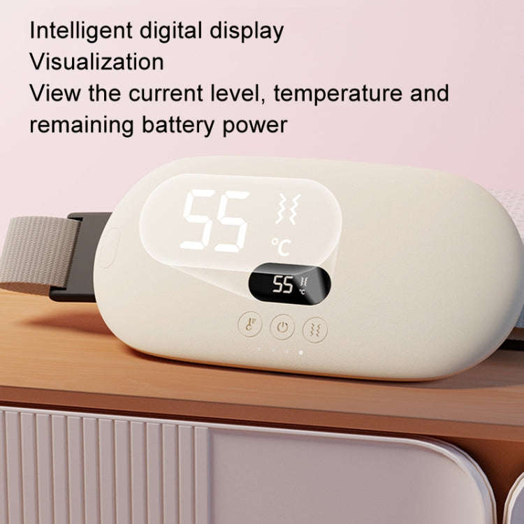 2000mAh Intelligent Massage Warming Belt Digital Electric Abdominal and Waist Massager(Pink)