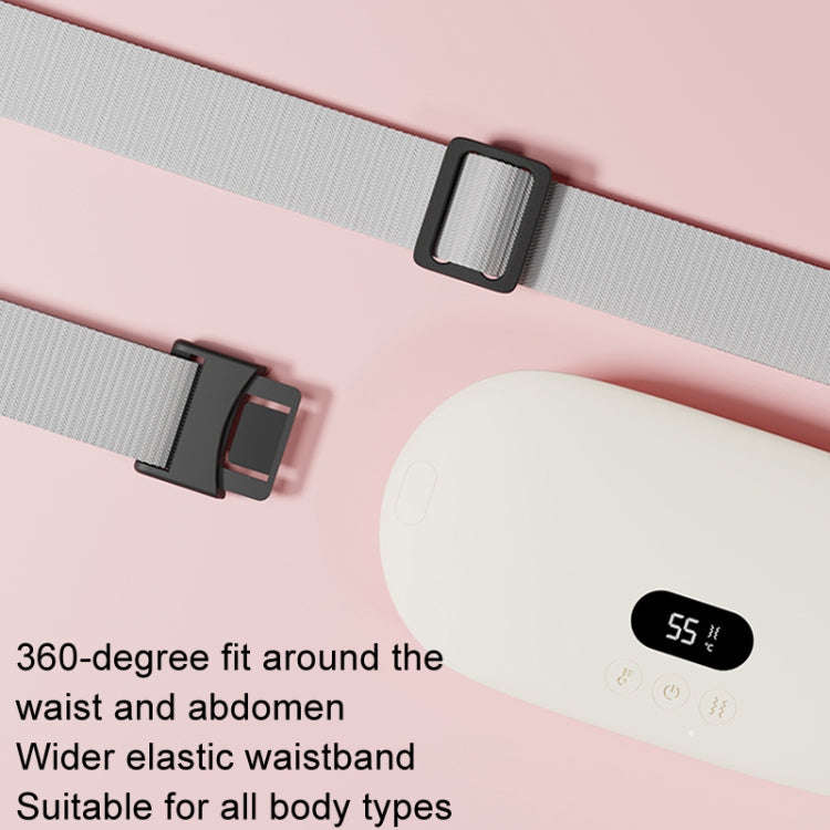 2000mAh Intelligent Massage Warming Belt Digital Electric Abdominal and Waist Massager(Pink)