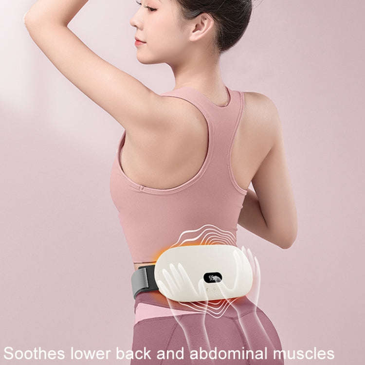 4000mAh Intelligent Massage Warming Belt Digital Electric Abdominal and Waist Massager(Yellow)