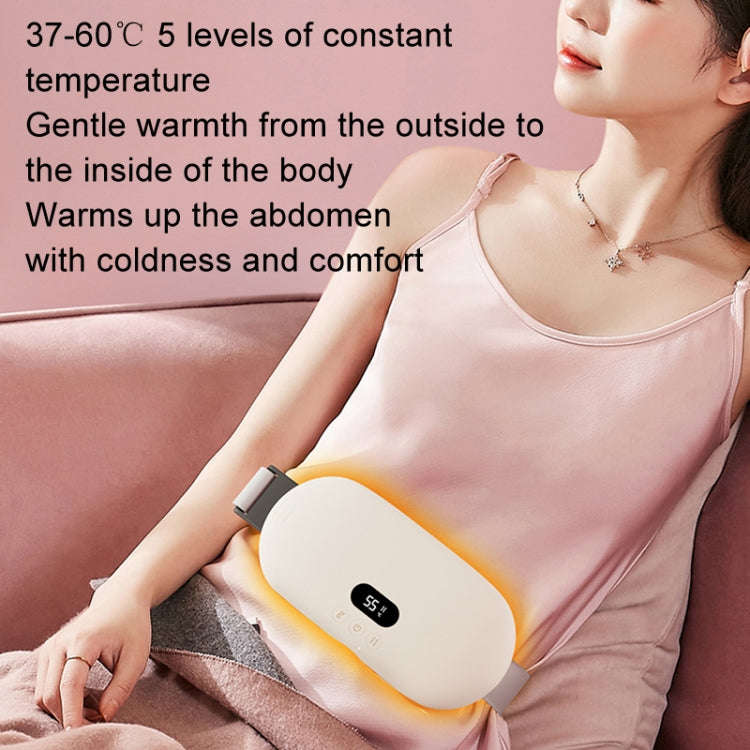2000mAh Intelligent Massage Warming Belt Digital Electric Abdominal and Waist Massager(Pink)