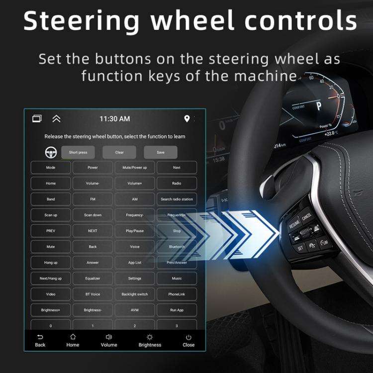9.7 inch Vertical Screen Bluetooth Radio Android 13 GPS Navigation Device, Memory: 2+32G