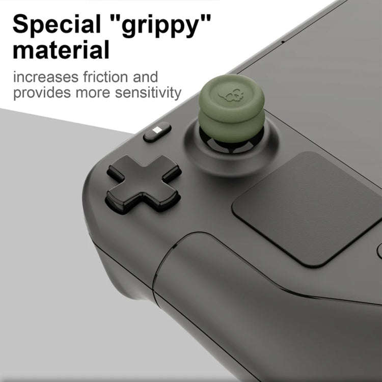 For Steam Deck Game Console Joystick Cap Set Anti-skid Combination Button Cap(Black)