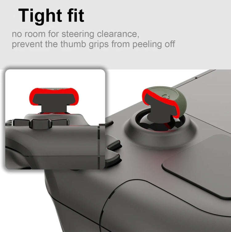 For Steam Deck Game Console Joystick Cap Set Anti-skid Combination Button Cap(Black)