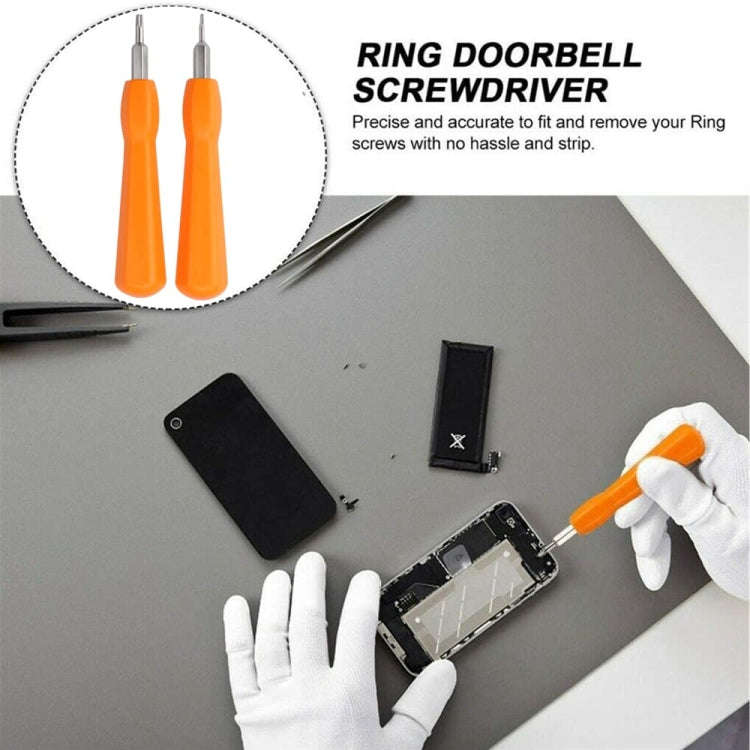 2 In 1  For RIng Doorbell Screwdriver Replacement For Ring Doorbell Battery Change(Orange)