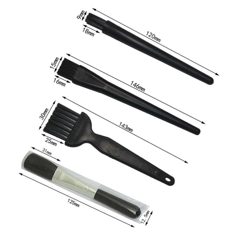 4pcs/set (4 Hard Hair) Computer Keyboard Screen Camera Lens Digital Equipment Cleaning Brush
