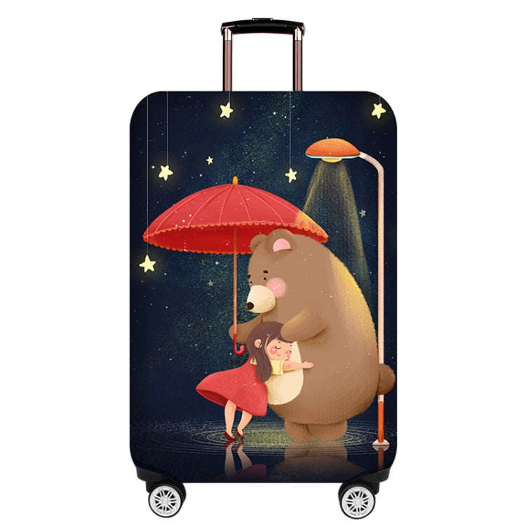 Thick Wear-resistant Luggage Elastic Dustproof Protective Cover, Size: S(Bear Girl)
