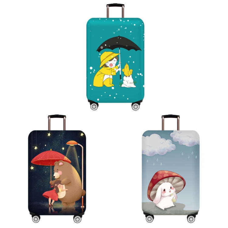 Thick Wear-resistant Luggage Elastic Dustproof Protective Cover, Size: S(Mushroom Rabbit)