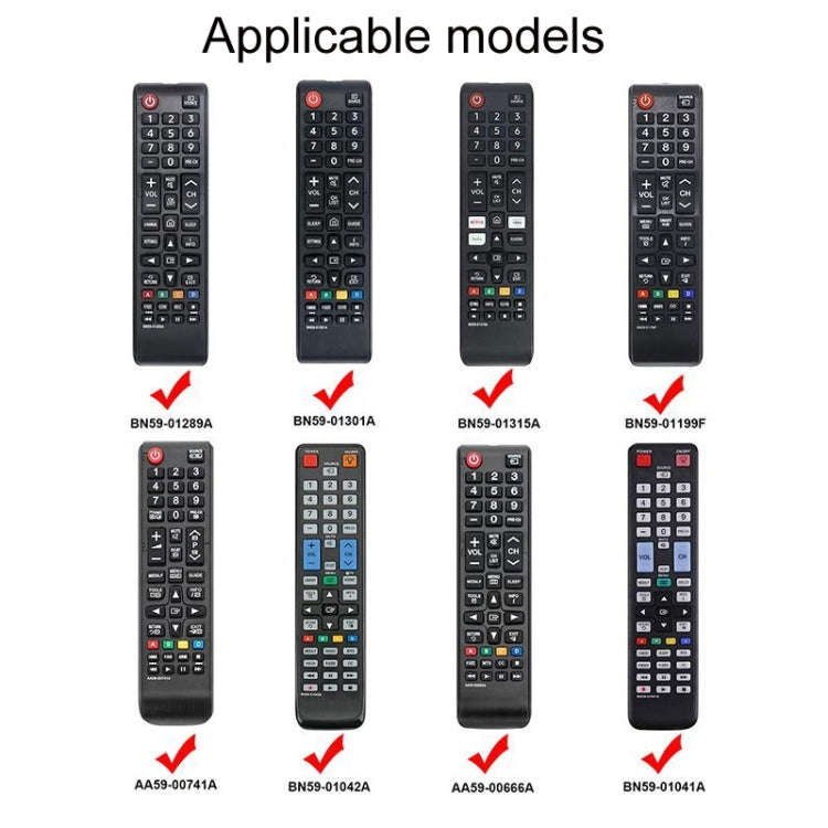 For Samsung BN59-01303A/01199F 2pcs Remote Control Case(Fluorescent Green)