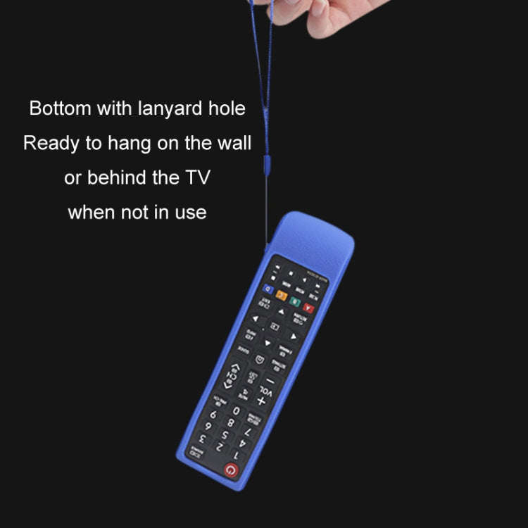 For Samsung BN59-01303A/01199F 2pcs Remote Control Case(Fluorescent Blue)
