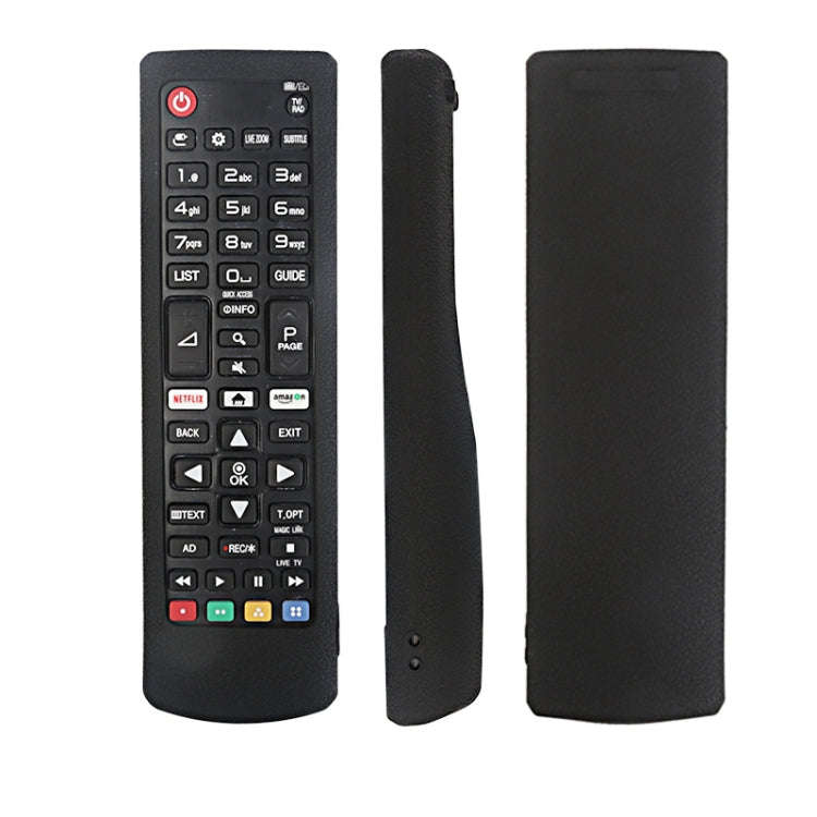 For LG 2pcs Remote Control Drop-Proof Protection Case(Black)