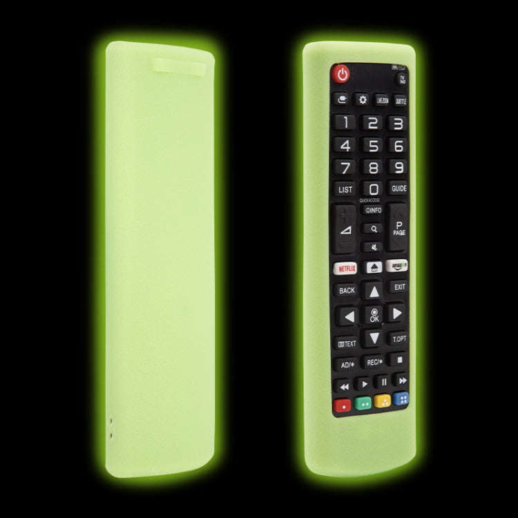 For LG 2pcs Remote Control Drop-Proof Protection Case(Luminous Green)