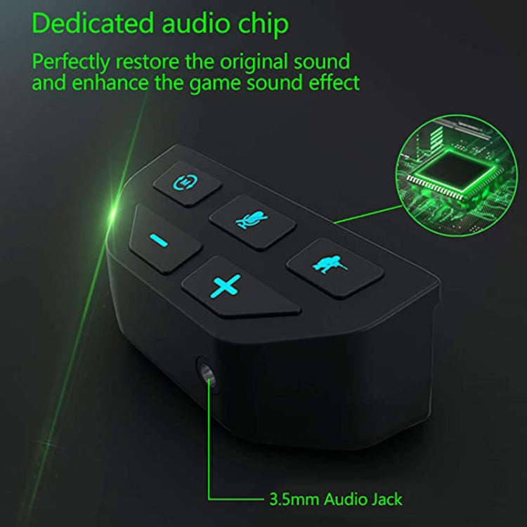 For Microsoft Xbox One S / X / Elite HS-XO193A Gamepad Sound Enhancer 3.5mm Converter Headphone A...