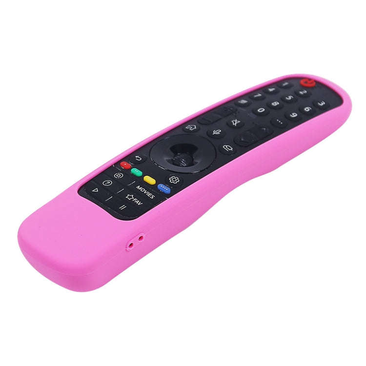 For LG MR21GA/MR21GC 2pcs Remote Control Silicone Case(Pink)