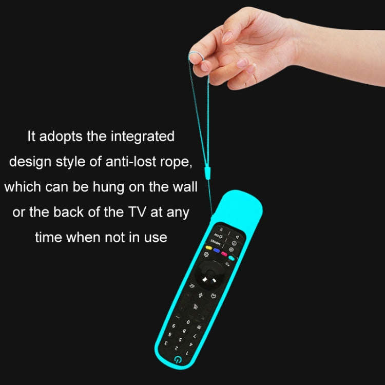 For LG MR21GA/MR21GC 2pcs Remote Control Silicone Case(Blue)