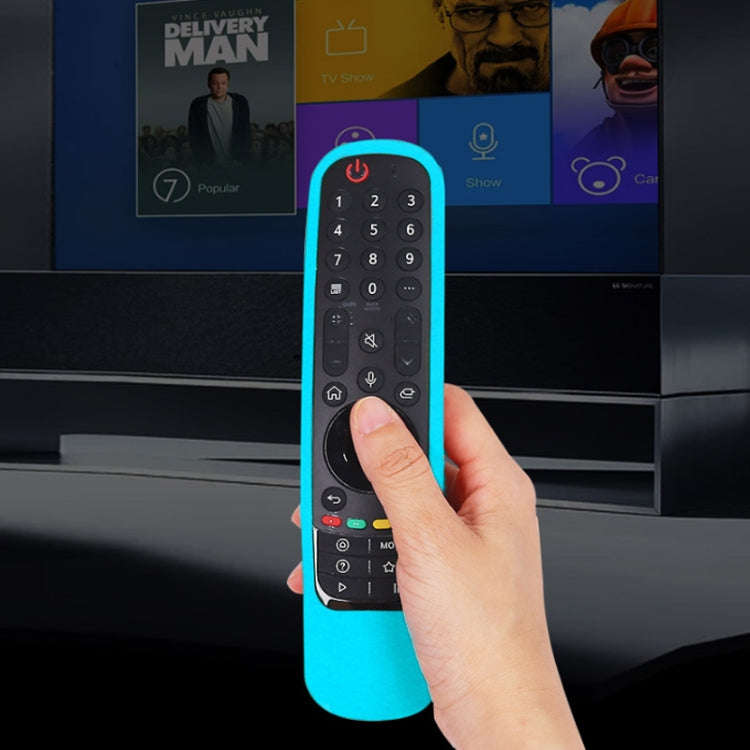 For LG MR21GA/MR21GC 2pcs Remote Control Silicone Case(Blue)
