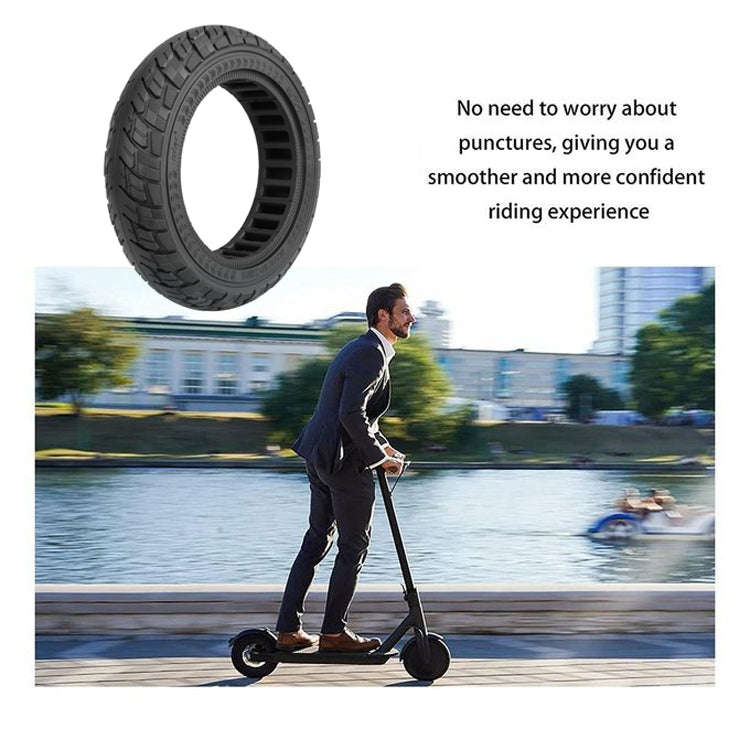 For Ninebot Max G30 10 X 2.5 Inch  (60/70-6.5) Scooter Solid Rubber Tire Black