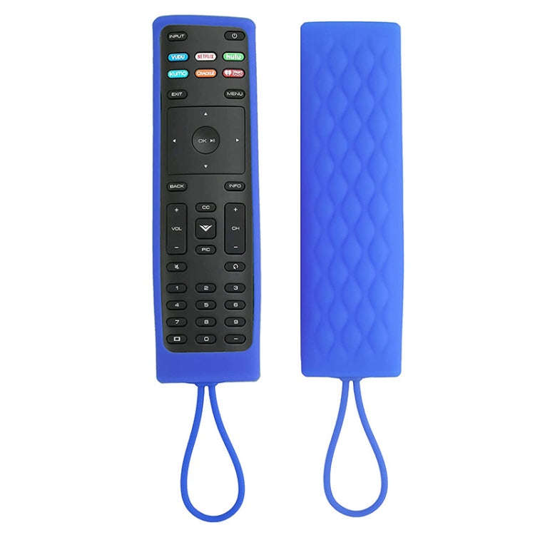 For Vizio XRT136/XRT140 2pcs Remote Control Silicone Case(Blue)