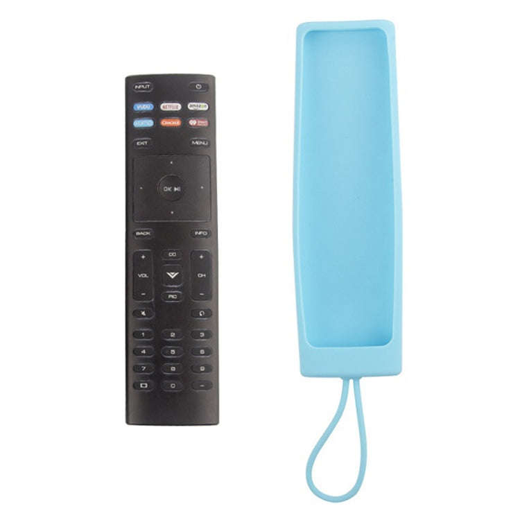 For Vizio XRT136/XRT140 2pcs Remote Control Silicone Case(Luminous Blue)