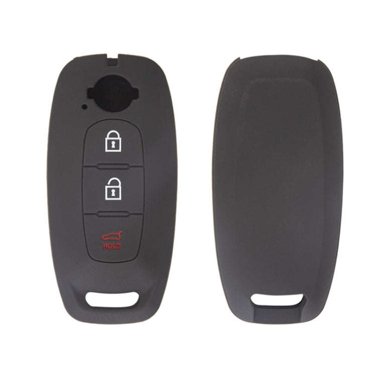 For 2023 Nissan Altima 2pcs Three-Button Key Silicone Protective Case(Black)